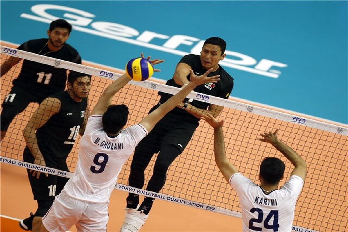 والیبال ایران و مکزیک