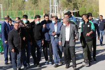 بازدید سرپرست مدیریت عامل ذوب آهن اصفهان از تمرینات تیم فوتبال و بسکتبال باشگاه