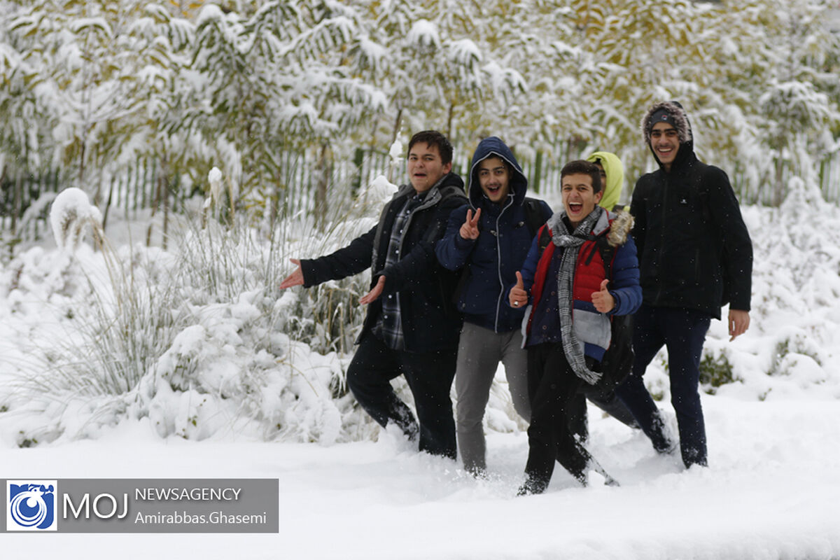 بارش برف پاییزی در تهران