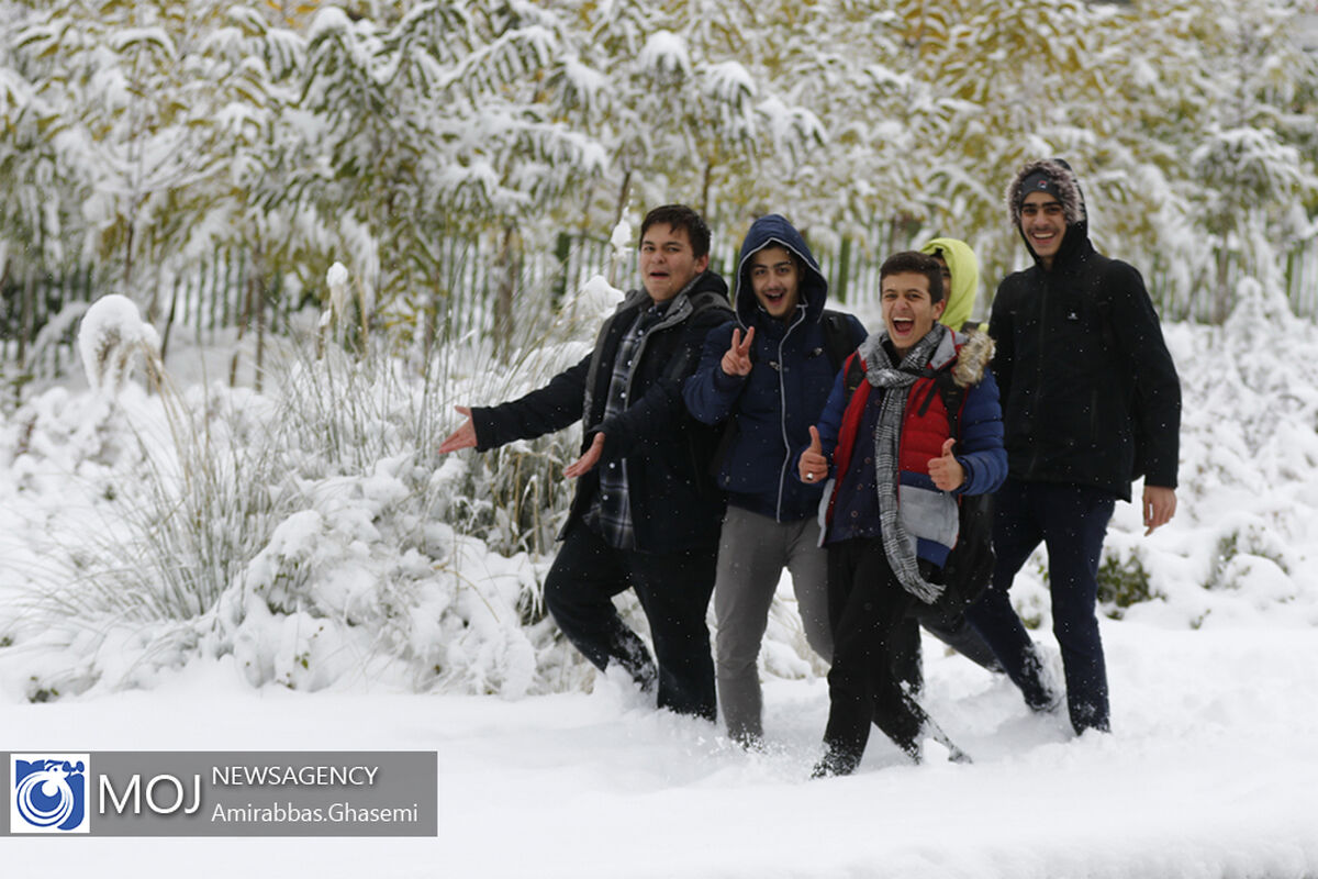 بارش برف پاییزی در تهران