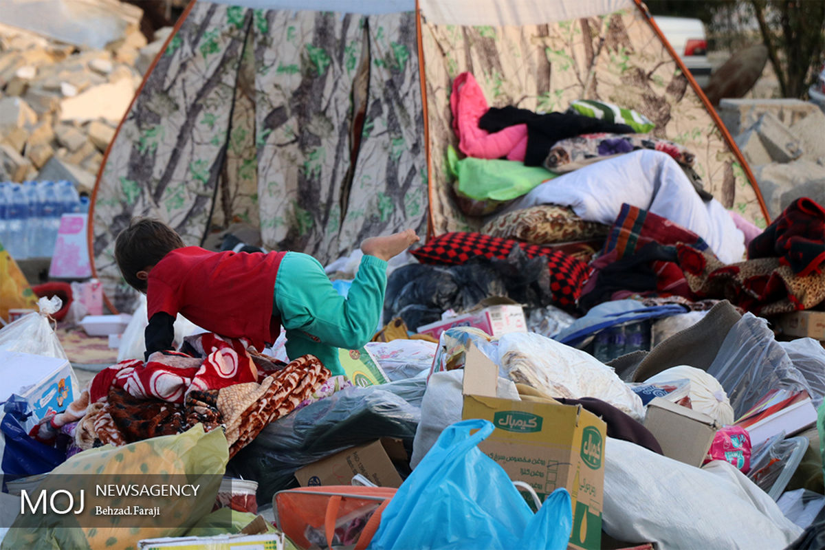 شرایط روستاهای منطقه ثلاث باباجانی سه روز پس از زلزله