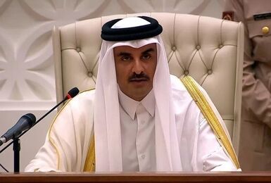 امیر قطر و نخست‌وزیر انگلیس با یکدیگر گفتگو کردند