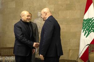رئیس مجلس شورای اسلامی با رئیس‌جمهوری لبنان دیدار کرد
