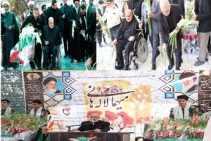 مردم قم روزگذشته میهمان 6000لاله گلگون کفن در 77گلزار شهید بودند