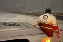 جاده هراز شاهد رهایی ۲۸ سرنشین از چنگال کولاک بود