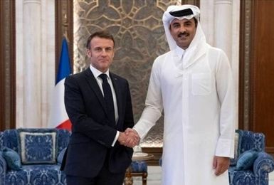 امیر قطر و مکرون با محوریت ایران گفتگو کردند