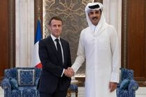 امیر قطر و مکرون با محوریت ایران گفتگو کردند