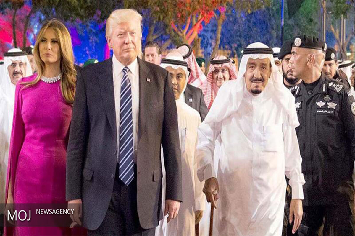 دیدار دونالد ترامپ با پادشاه عربستان