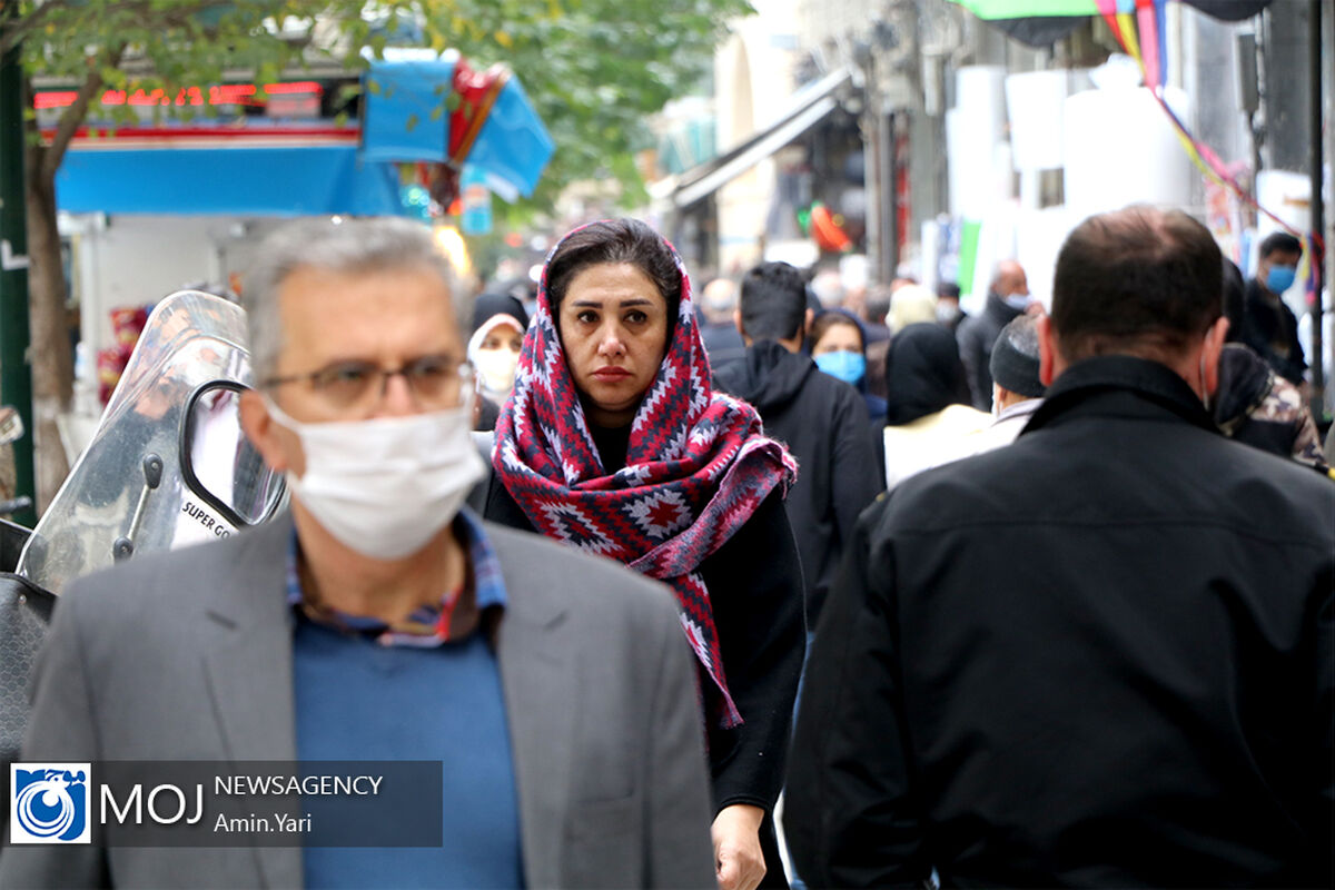وضعیت قرمز شهر تهران و رعایت شرایط ایمنی در بازار بزرگ