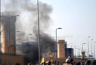 انفجار کنترل شده در سفارت آمریکا در عراق رخ داد