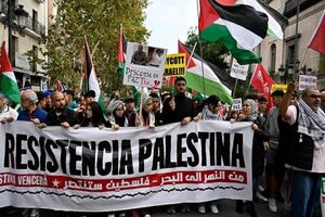 حضور شهروندان اسپانیایی در سمینار حمایت از مقاومت در مادرید
