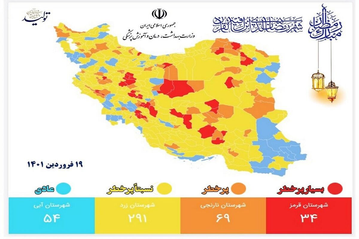 رنگ بندی کرونایی