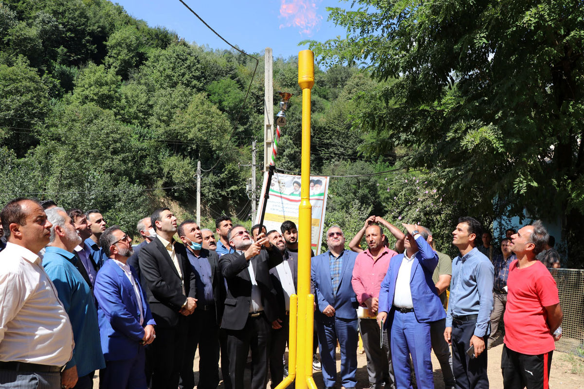 مراسم افتتاح گازرسانی