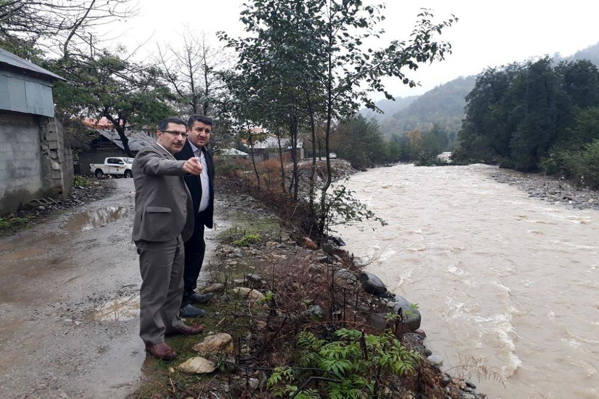 بررسی خسارات سیل  شهرستان فومن