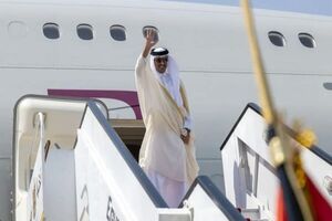امیر قطر وارد تهران شد + فیلم