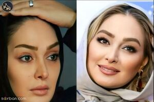 الهام حمیدی با قیافه جالب و رنگی رنگی پیداش شد / الهام حمیدی را ببینی نمیشناسی