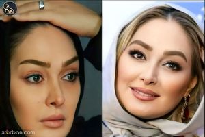 الهام حمیدی با قیافه جالب و رنگی رنگی پیداش شد / الهام حمیدی را ببینی نمیشناسی