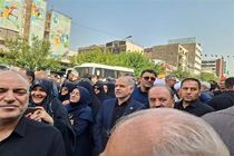 وزیر دادگستری در مراسم تشییع پیکر شهدای اقتدار حضور یافت