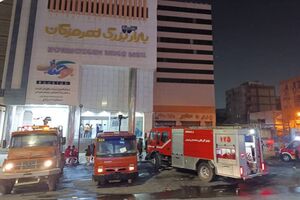 حریق مهیب در بازار بزرگ هرمزگان بی‌تلفات جانی مهار شد