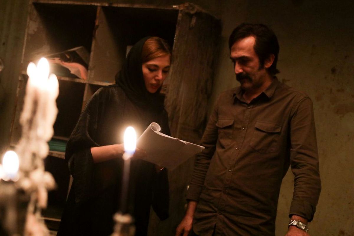 روناک جعفری و هادی حجازی فر در پشت صحنه مورس