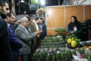افتتاح هفتمین نمایشگاه گل و گیاه، مبلمان و خدمات شهری و حمل و نقل عمومی