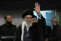 مراسم عزاداری شام شهادت حضرت فاطمه زهرا (س) با حضور مقام معظم رهبری