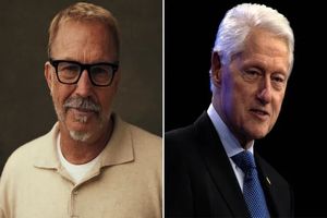 کوین کاستنر در نقش «بیل کلینتون» مقابل دوربین می‌رود