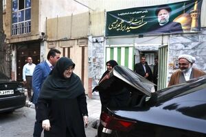 سخنگوی دولت با مادر شهید جمهور دیدار کرد