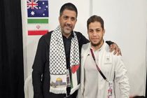 علیرضا دبیر با کشتی‌گیر فلسطینی در استانبول دیدار کرد
