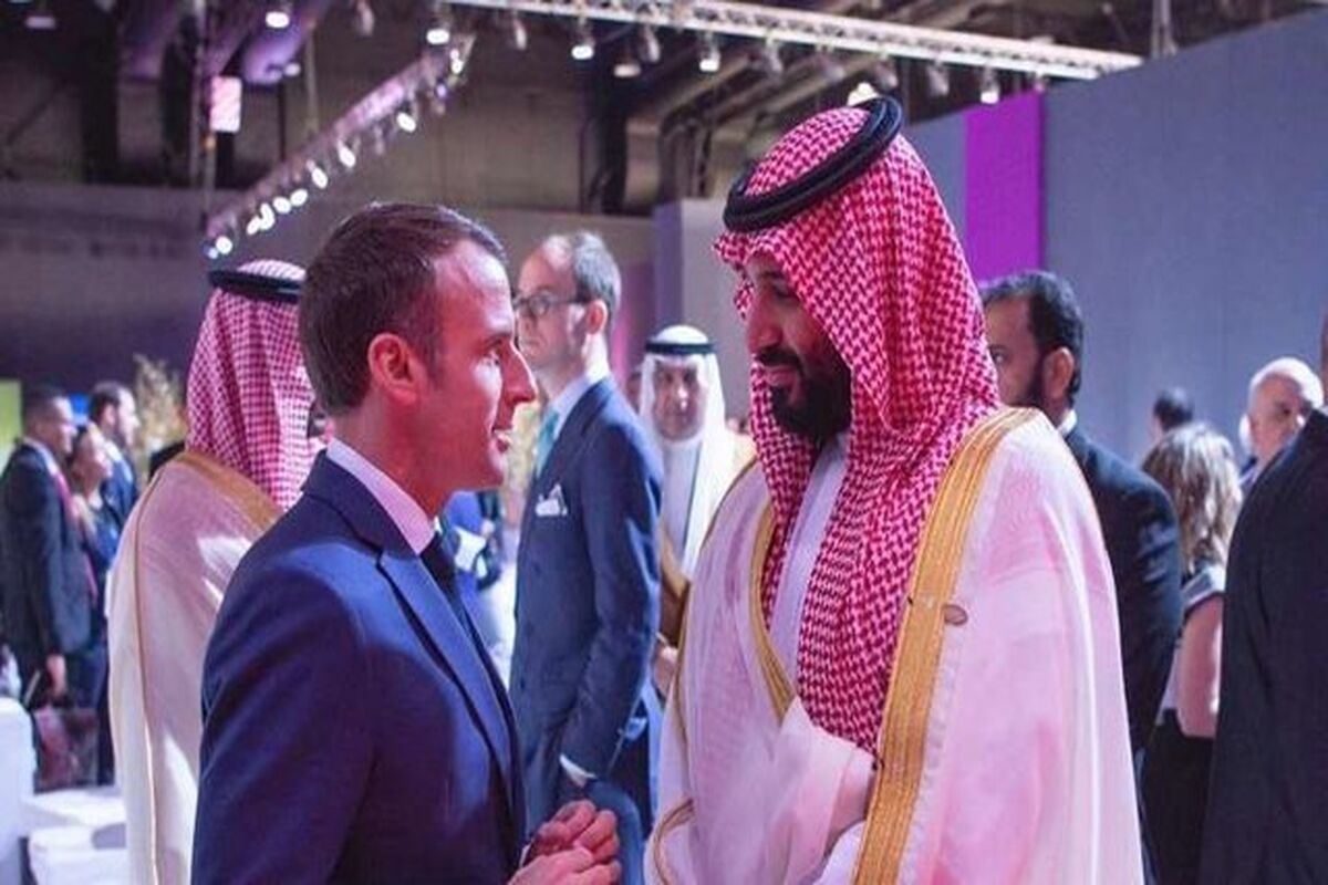 امانوئل ماکرون + بن سلمان