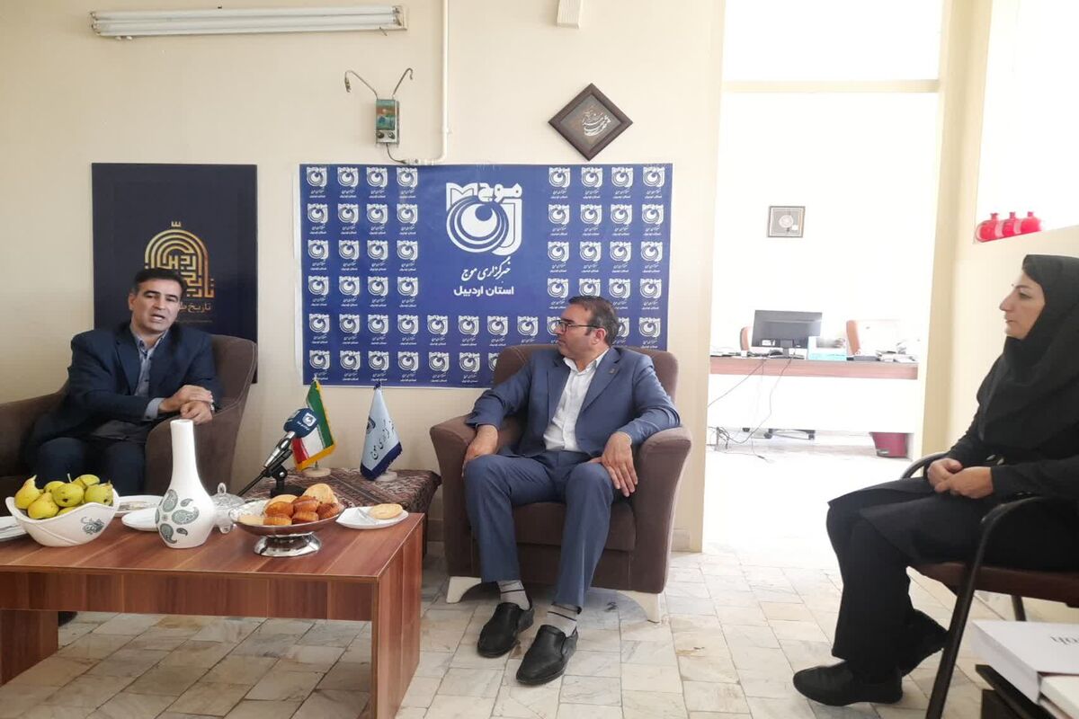حضور رئیس دانشگاه محقق اردبیلی در دفتر خبرگزاری موج 