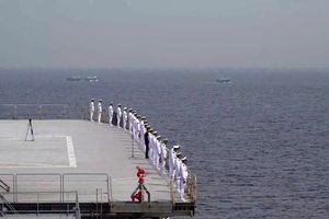 ناوگروه ۸۶ نیروی دریایی ارتش به بندر جاسک رسید