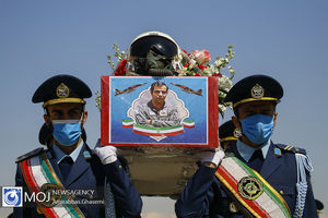 استقبال از پیکر خلبان شهید بیرجند بیک محمدی