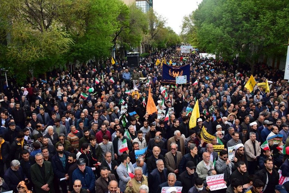 راهپیمایی روز قدس تبریز + تصاویر