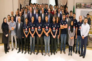 بدرقه تیم ربوکاپ دانشگاه آزاد قزوین از سوی مدیران ارشد بانک ملت