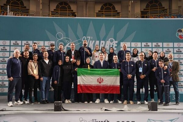 تیم ملی کاراته ایران نایب قهرمانی جهان شد