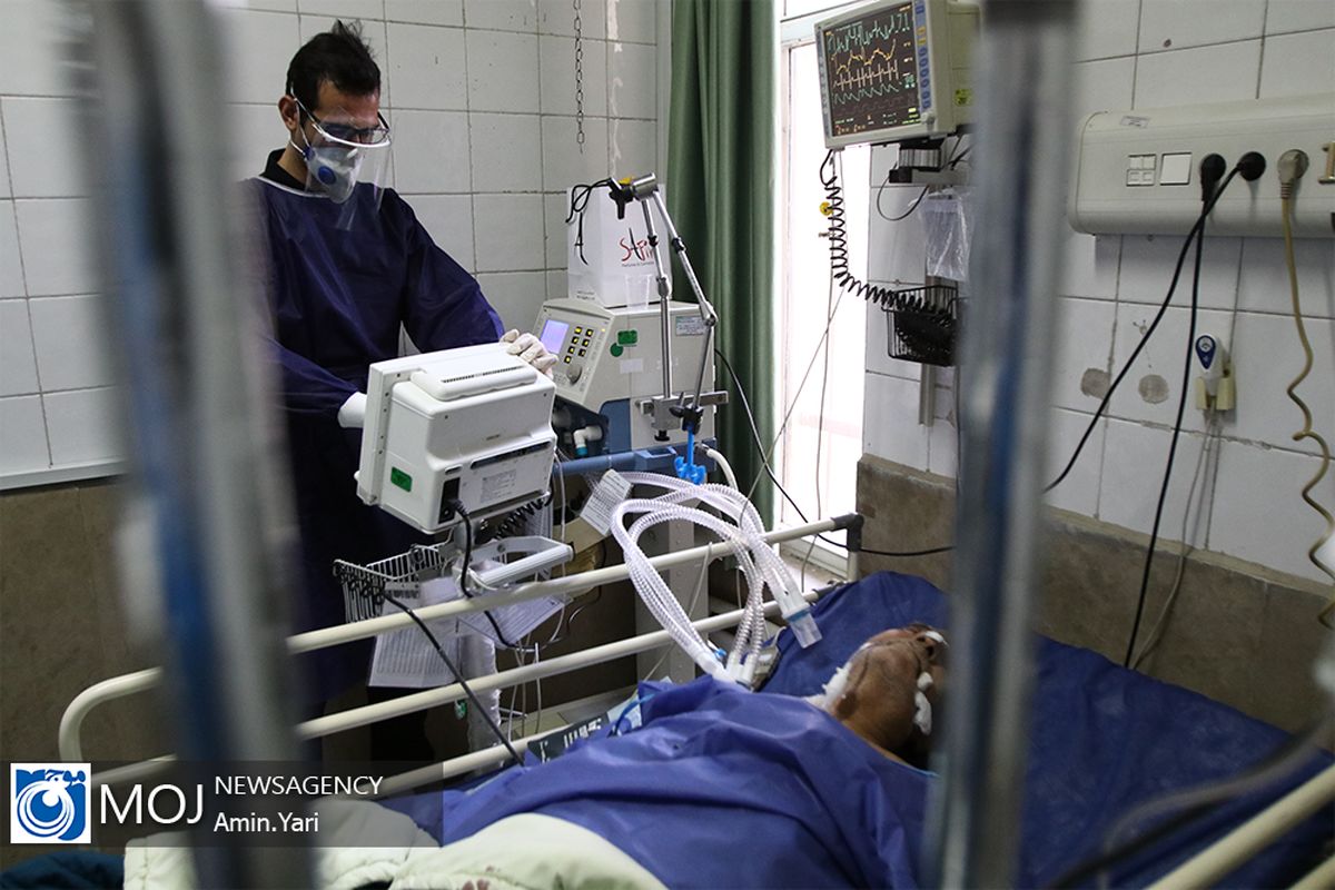 بخش بیماران مبتلا به کرونا بیمارستان گلستان نیروی دریایی ارتش