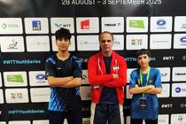 پایان کار امیری و شکیبا با مجموع ۴۲۳ امتیاز در رقابت‌های بین‌المللی تنیس روی میز