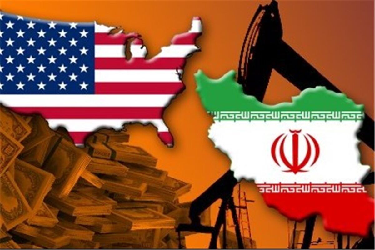 پرچم امریکا و ایران