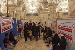 خدمات رسانی روزانه به هزار زائر اربعین حسینی در درمانگاه هلال احمر گیلان مستقر در نجف