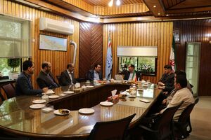 دیدار فرماندار بندرانزلی با مدیرکل سازمان انتقال خون استان گیلان 