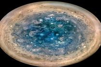 تصویر جدید ناسا از قطب جنوب مشتری