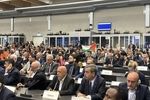 اعتراض حاضران سخنرانی مقام صهیونیستی در کنفرانس سازمان بین‌المللی را ناتمام گذاشت