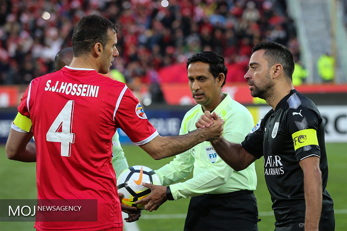 دیدار تیم های فوتبال پرسپولیس ایران و السد قطر/ سید جلال حسینی و ژاوی