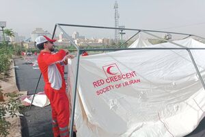 اردوگاه ۲۰ هزار نفره هلال‌احمر فارس در پارک پردیسان تهران آغاز به کار کرد