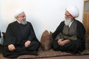 دیدارهای امروز روحانی با مراجع در نجف
