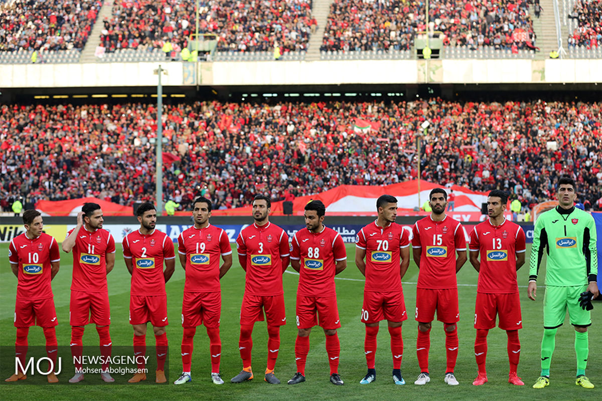 دیدار تیم های فوتبال پرسپولیس ایران و الوصل امارات