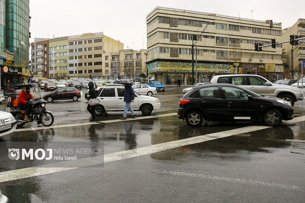 بارش باران در تهران