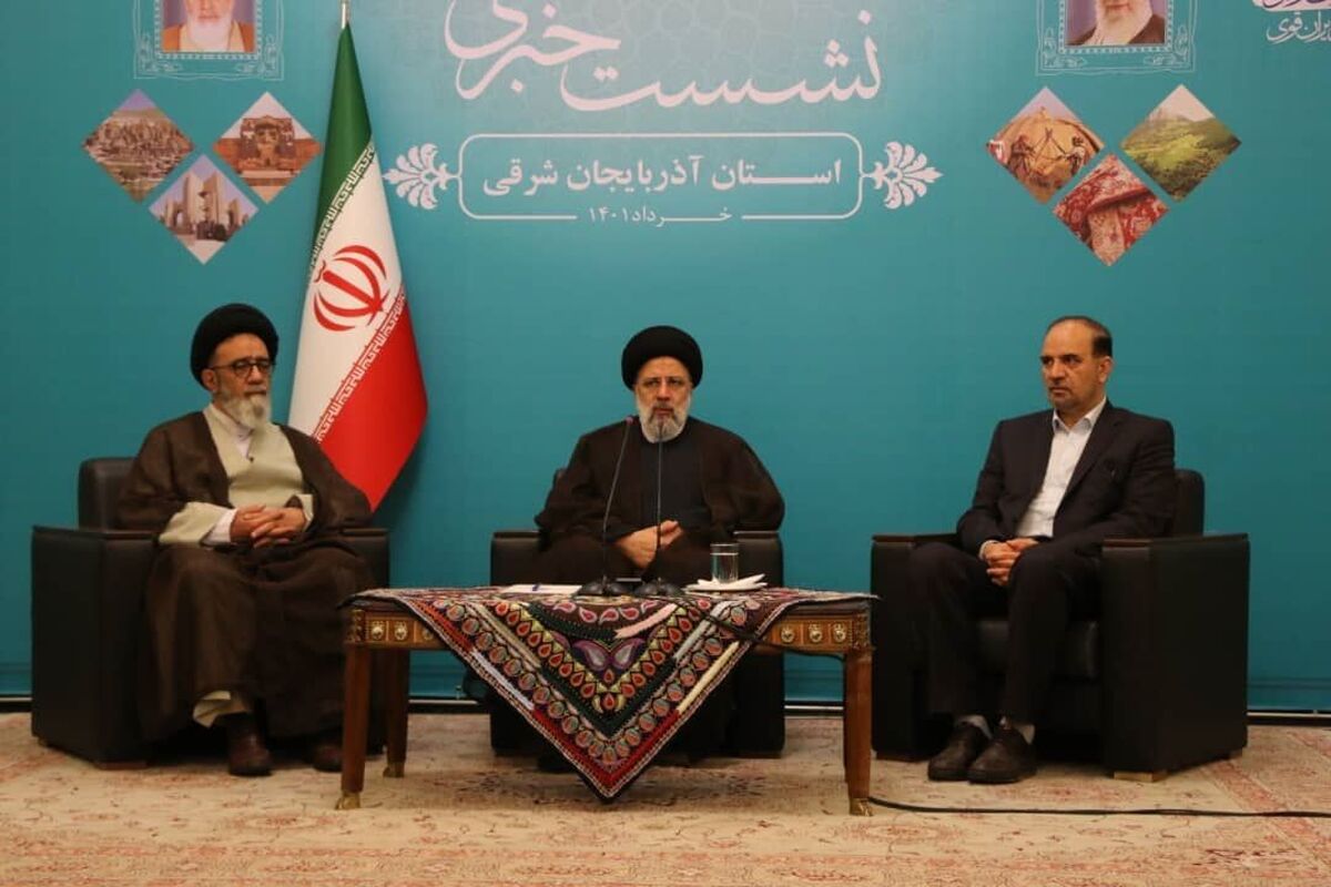 نشست خبری رئیسی در تبریز