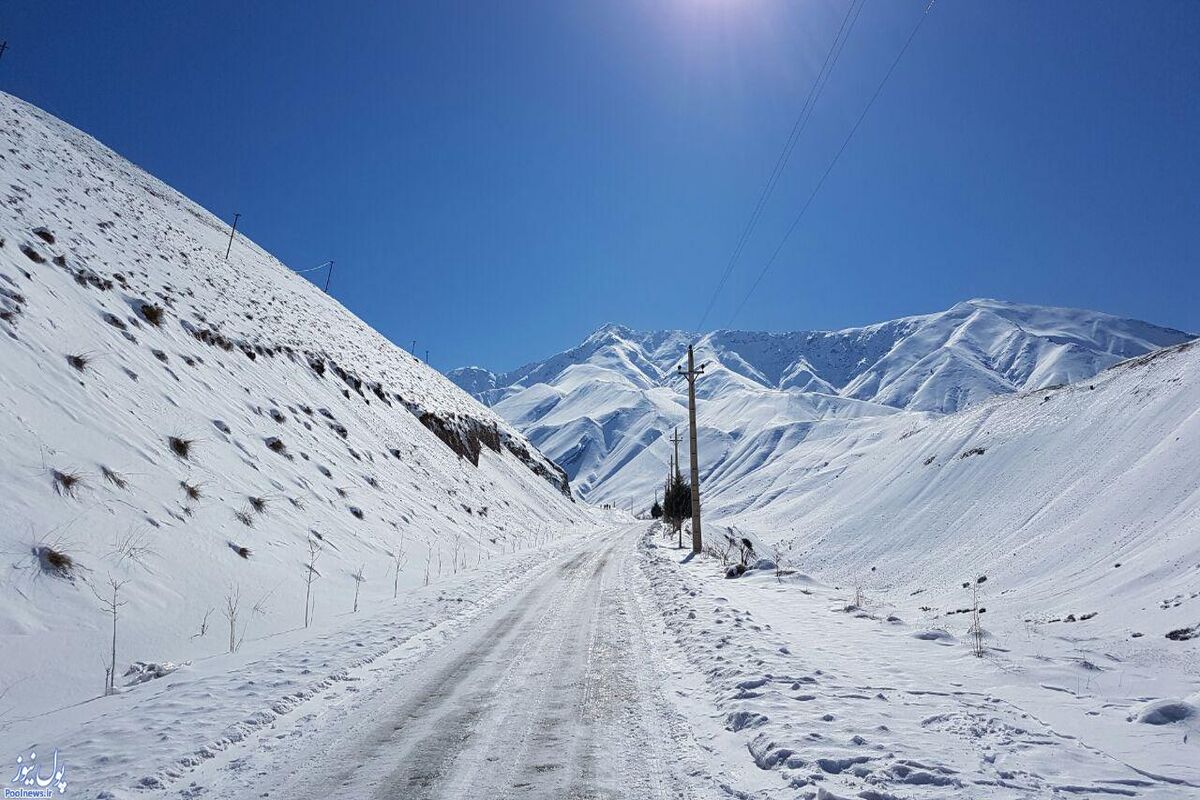 جاده چالوس برفی